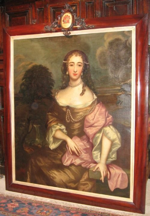 Sold....portrait of a Lady C.1660; Circle of John Michael Wright