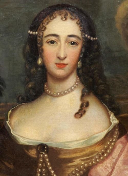 fig 2. SOLD....Portrait of a Lady c.1660; Circle of John Michael Wright
