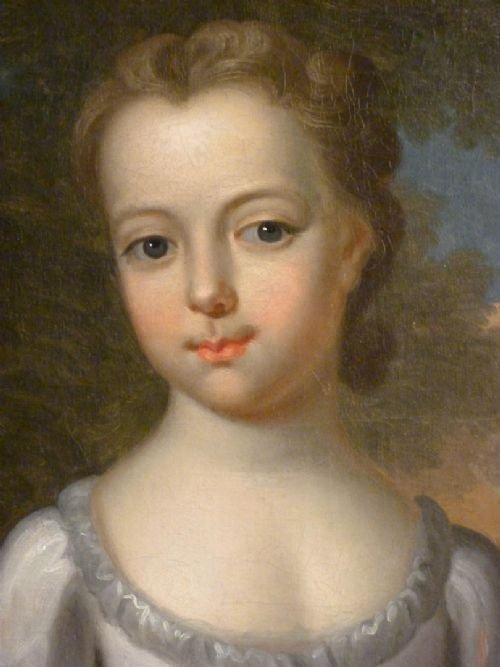 fig 1. Portrait of a Young Girl with Flowers c.1750; Attributed to Thomas Bardwell