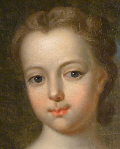 fig 2. Portrait of a Young Girl with Flowers c.1750; Attributed to Thomas Bardwell