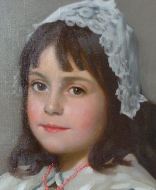 fig 2. SOLD....Portrait of Miss Gwnedd Rees Price, by W.G. Gillies.