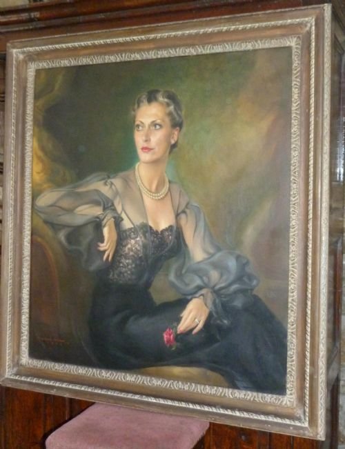 fig 1. SOLD....Portait of Bettine Goldberg 1955, by Wolf Craig Hainisch.