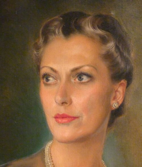 fig 2. SOLD....Portait of Bettine Goldberg 1955, by Wolf Craig Hainisch.