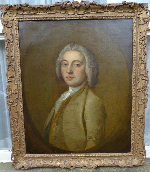 Sold....portrait of Samuel Tufnell (1682-1758); English School, Follower of Highmore