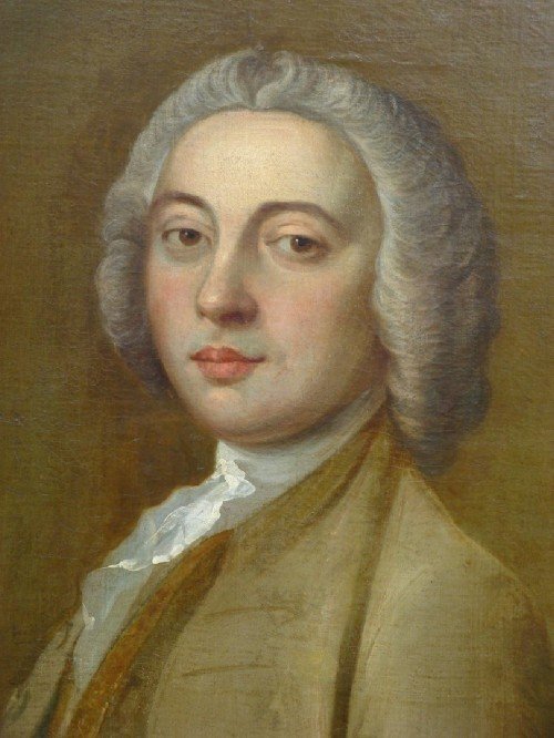 fig 1. SOLD....Portrait of Samuel Tufnell (1682-1758); English School, Follower of Highmore