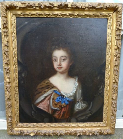 Sold....portrait of a Girl C.1680; Attributed to Mary Beale.