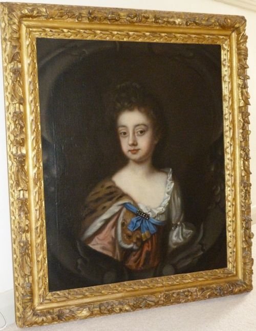 fig 1. SOLD....Portrait of a Girl c.1680; Attributed to Mary Beale.