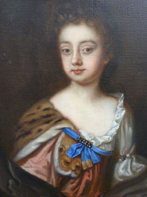 fig 2. SOLD....Portrait of a Girl c.1680; Attributed to Mary Beale.