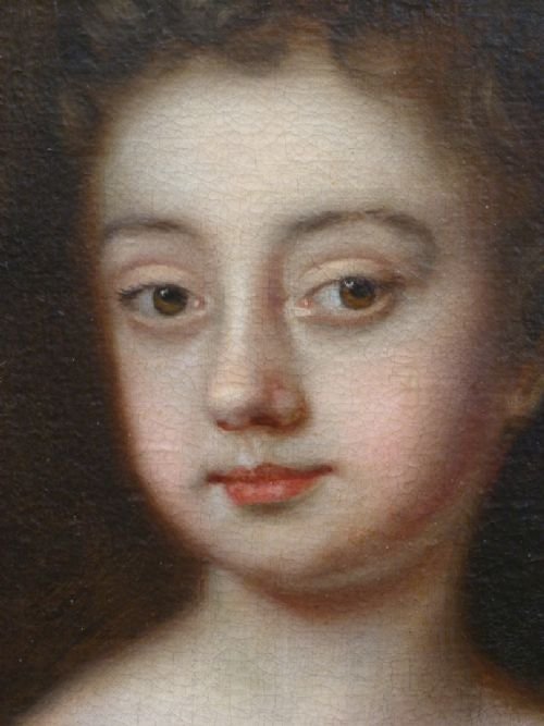 fig 3. SOLD....Portrait of a Girl c.1680; Attributed to Mary Beale.