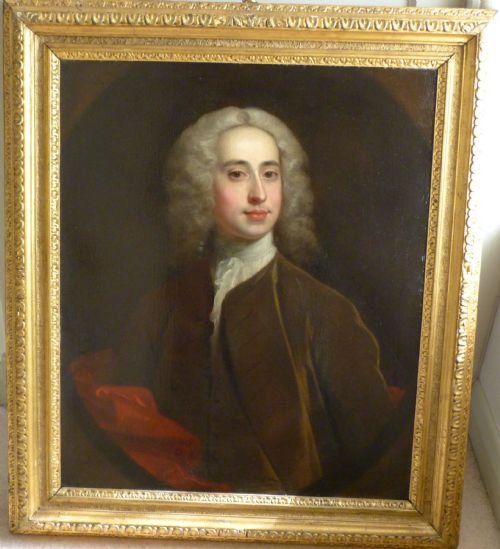 Sold....portrait of a Gentleman C.1735; Attributed to Jonathan Richardson