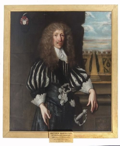 Sold.....pair of Portraits of Matthew and Anne Babington 1645; Circle of Daniel Mytens.