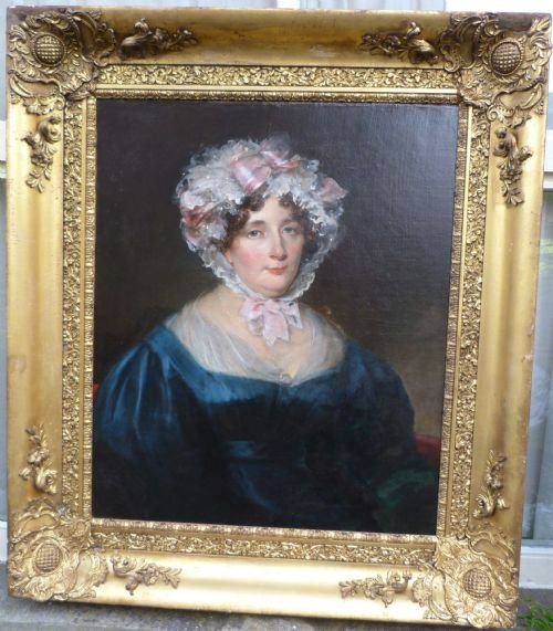 fig 3. SOLD....PAIR OF PORTRAITS OF JOHN AND ANNE BRICKDALE 1814, BY HENRY SINGLETON.