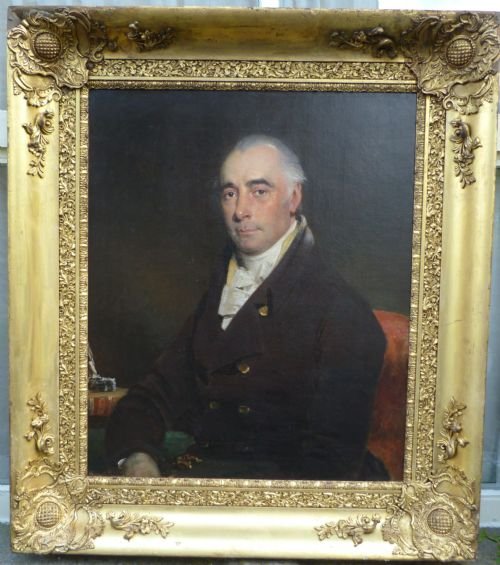 Sold....pair of Portraits of John and Anne Brickdale 1814, by Henry Singleton.