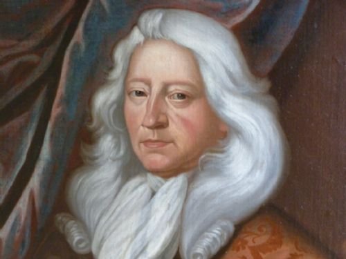 fig 1. SOLD....Portrait of Sir William Eliot c. 1680; Circle of Kneller