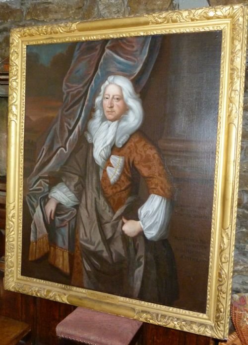 fig 3. SOLD....Portrait of Sir William Eliot c. 1680; Circle of Kneller