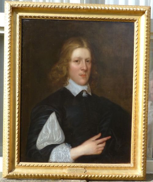fig 1. SOLD....Pair of Portraits of Thomas Papillon and Jane Brodnax c.1650; Attributed to Robert Walker