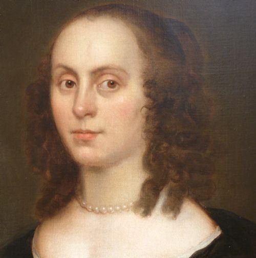 fig 4. SOLD....Pair of Portraits of Thomas Papillon and Jane Brodnax c.1650; Attributed to Robert Walker