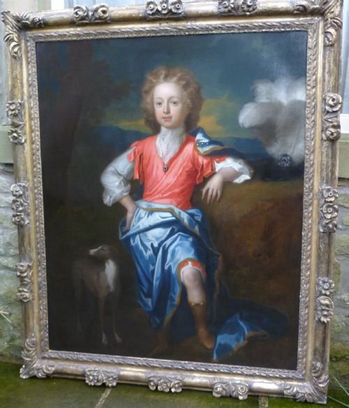 Sold....portrait of James Stuart (?) Called the Old Pretender, 1695, by William Sonmans