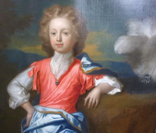fig 1. SOLD....Portrait of James Stuart (?) called The Old Pretender, 1695, by William Sonmans
