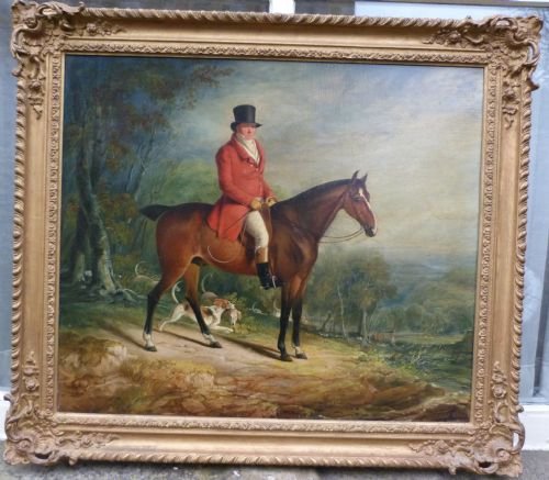 Sold....portrait of a Master of Foxhounds, C.1820; Attributed to James Barenger