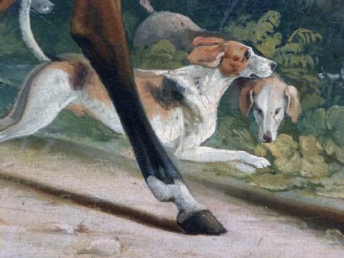 fig 3. SOLD....Portrait of a Master of Foxhounds, c.1820; Attributed to James Barenger
