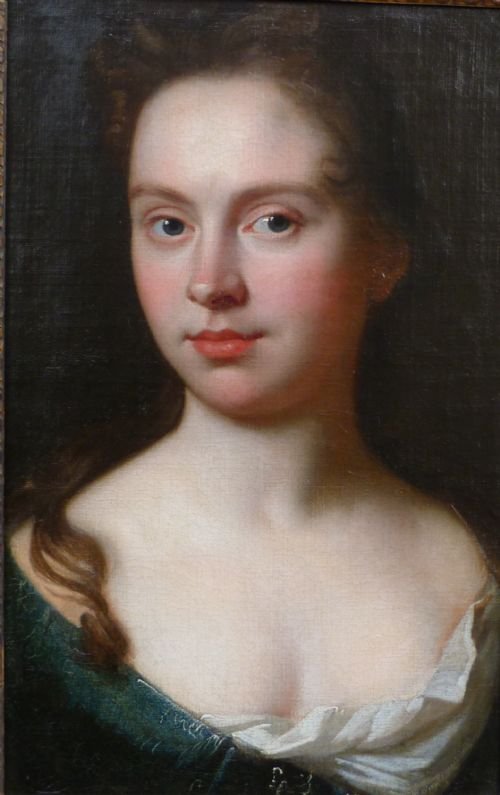 fig 1. SOLD....Portrait of a Young Lady c.1695; Attributed to John Closterman.