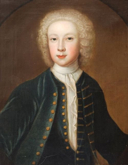 Sold....portrait of a Boy of the Douglas Family,c.1725; Scottish School.
