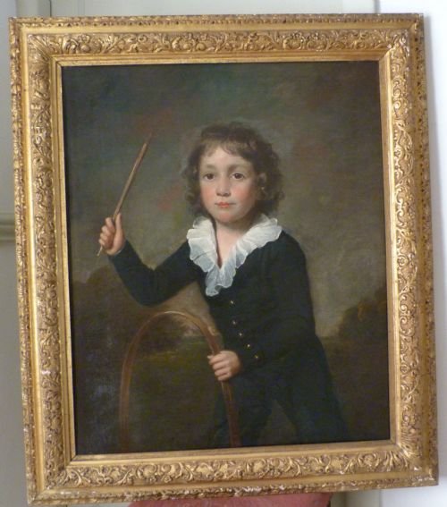 Sold....portrait of a Young Boy with a Hoop C.1826; Attributed to Sir John Watson Gordon.