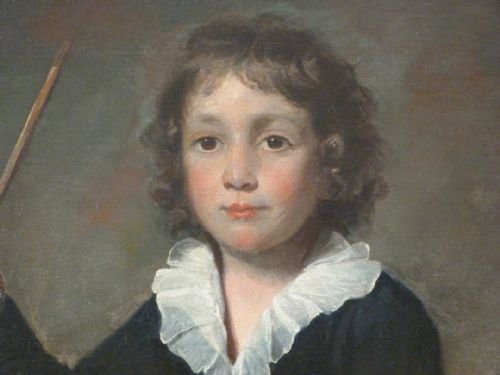 fig 1. SOLD....Portrait of a Young Boy with a Hoop c.1826; Attributed to Sir John Watson Gordon.