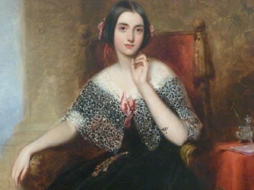 fig 1. SOLD....Portrait of Matilda Marryat 1843; by Richard Buckner.