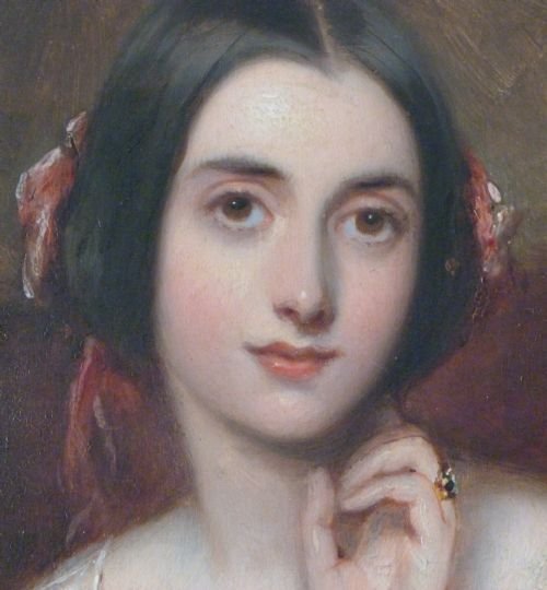 fig 2. SOLD....Portrait of Matilda Marryat 1843; by Richard Buckner.