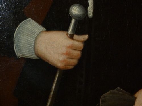 fig 3. Portrait of a Gentleman c.1640; Follower of Cornelius Johnson