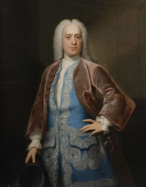 Portrait of Thomas Wright 1739: By John Theodore Heins.