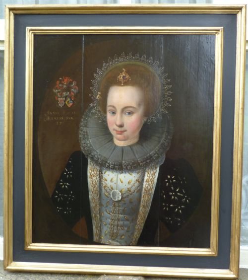 Portrait of a Young Noblewoman 1611; Follower of Van Mierevelt.