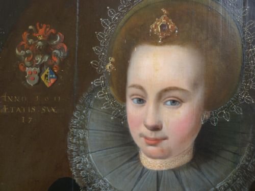 fig 1. Portrait of a Young Noblewoman 1611; Follower of Van Mierevelt.