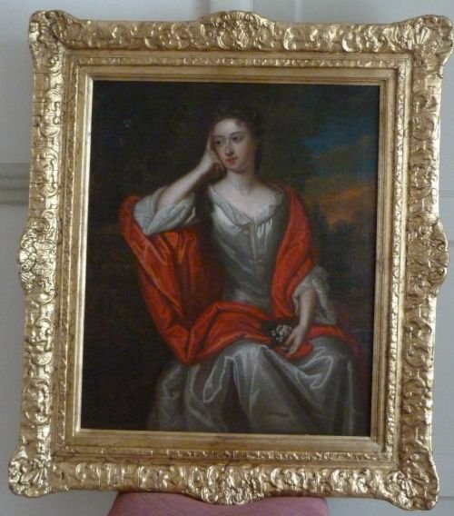 Sold....portrait of a Lady C.1720; Follower of Kneller.