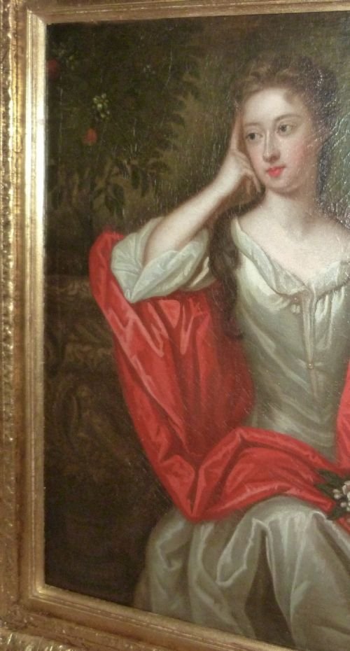 fig 4. SOLD....Portrait of a Lady c.1720; Follower of Kneller.