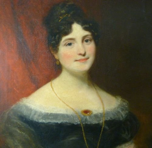 fig 1. SOLD....Portrait of Elizabeth Brodie Stewart, Mrs. Westmacott c.1819; by Thomas Phillips R.A.