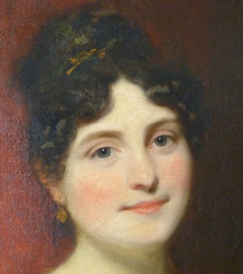 fig 2. SOLD....Portrait of Elizabeth Brodie Stewart, Mrs. Westmacott c.1819; by Thomas Phillips R.A.