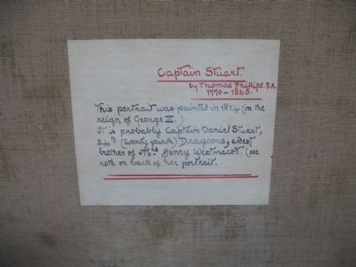 fig 4. SOLD....Portrait of Captain Stewart 1814; by Thomas Phillips R.A.