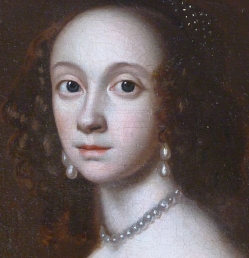 fig 2. SOLD....Portrait of Dorothy Coventry, Lady Pakington c.1650: attributed to Theodore Russell.