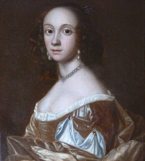 fig 1. SOLD....Portrait of Dorothy Coventry, Lady Pakington c.1650: attributed to Theodore Russell.