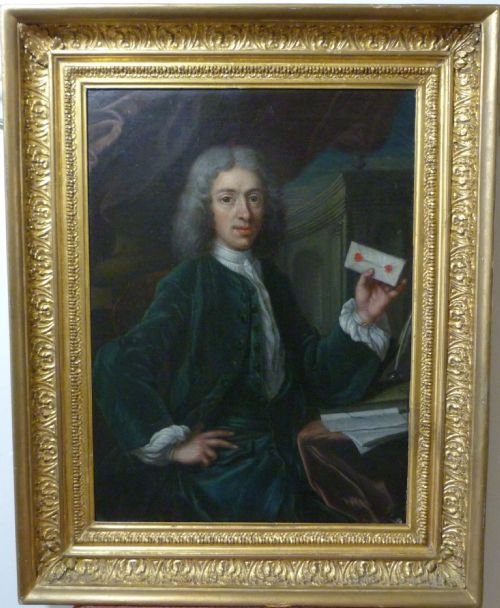 Sold......portrait of Alexander Pope (?) C. 1730: Circle of Jonathan Richardson.