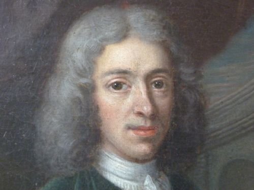 fig 2. SOLD......Portrait of Alexander Pope (?) c. 1730: Circle of Jonathan Richardson.