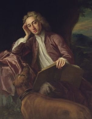fig 3. SOLD......Portrait of Alexander Pope (?) c. 1730: Circle of Jonathan Richardson.