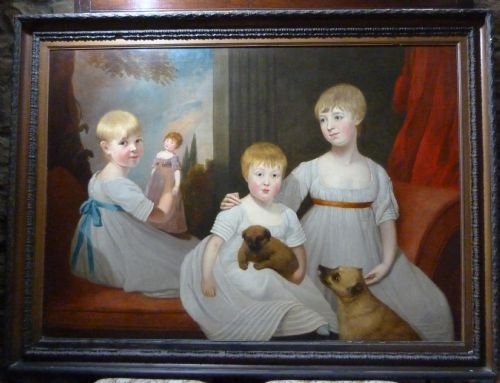 Sold....triple Portrait of Sisters C. 1795/1805; Circle of Hoppner