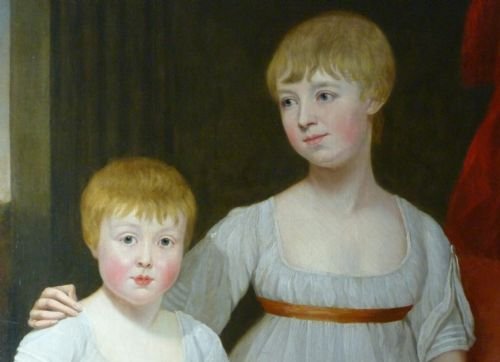 fig 1. SOLD....Triple Portrait of Sisters c. 1795/1805; Circle of Hoppner