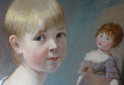 fig 3. SOLD....Triple Portrait of Sisters c. 1795/1805; Circle of Hoppner