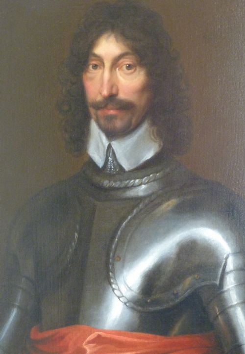fig 1. SOLD....Portrait of Sir Michael Earnley (Ernle) c.1640; Attributed to Adriaen Hanneman