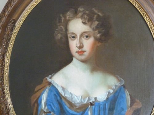 fig 1. Portrait of a Lady of the Popham family c.1670; Circle of Wissing.